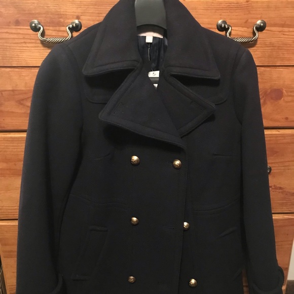 Banana Republic Jackets & Blazers - Navy Blue Banana Republic Pea Coat NWT